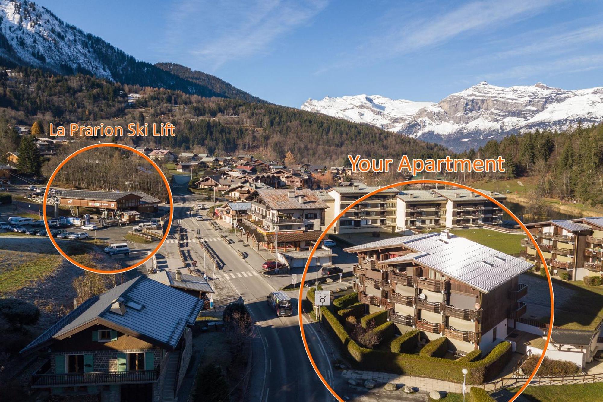 Residence Le Prarion 24A Ski In- Ski Out - Happy Rentals Лез-Уш Экстерьер фото